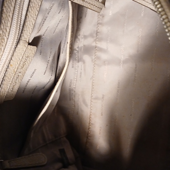 Michael Kors Beige Satchel Bag